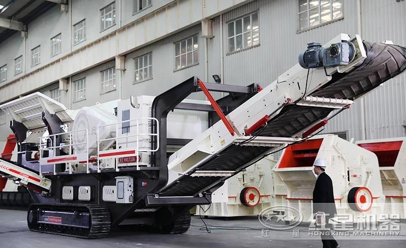 履帶車載移動碎石機，遙控作業(yè)，靈活機動，轉場自由